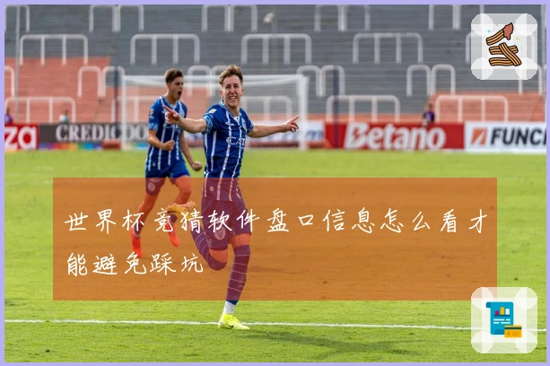 世界杯竞猜软件盘口信息怎么看才能避免踩坑